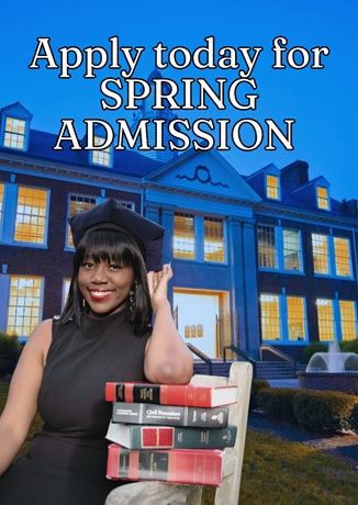 Apply today for Spring Admission