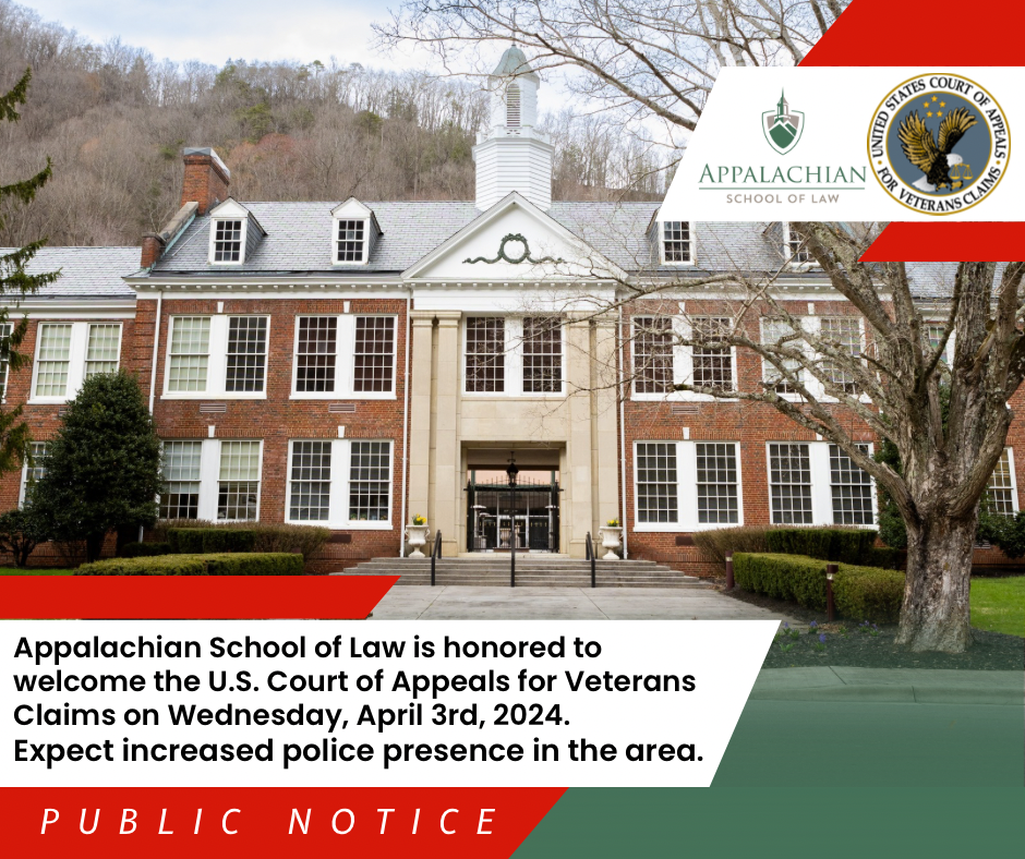United States Court of Appeals for Veterans Claims at Appalachian School of Law
