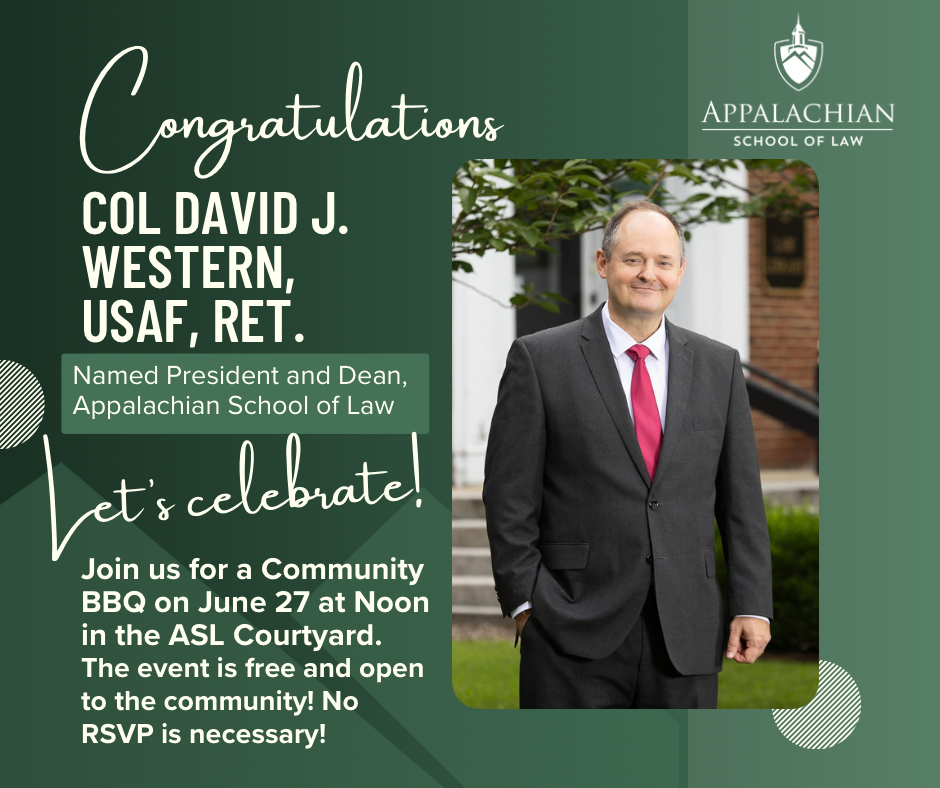 Community BBQ Celebrating Col. D. J. Western Being Named President and Dean